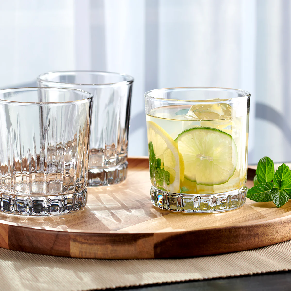 CLEARANCE Anchor Hocking® Anniston Rocks Glass-4 Pack (296mL) - Image 2