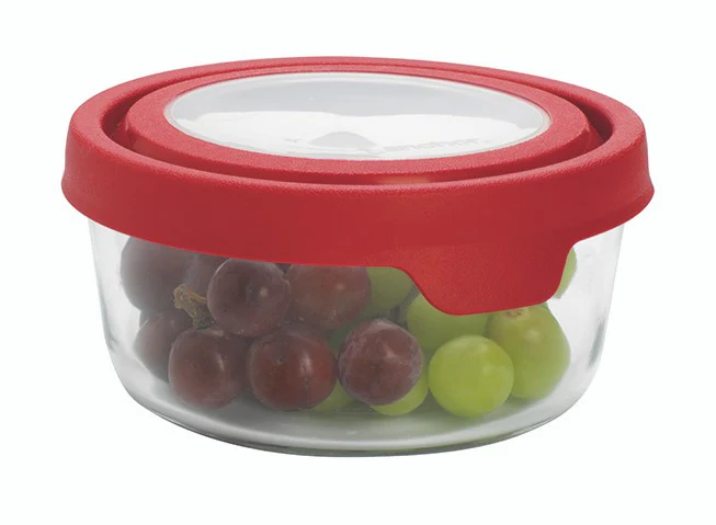 CLEARANCE Anchor Hocking® TrueSeal™ Storage Round 4 cup w/Cherry Lid - Image 2