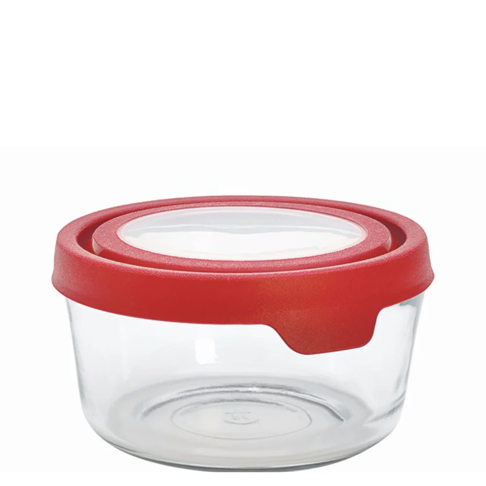 CLEARANCE Anchor Hocking® TrueSeal™ Storage Round 7 cup w/Cherry Lid