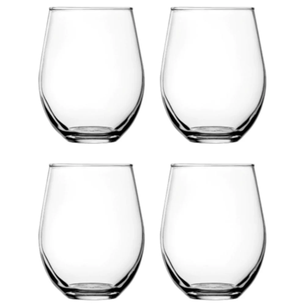 CLEARANCE Anchor Hocking® Vienna Stemless Red Wine-4 Pack (591mL)