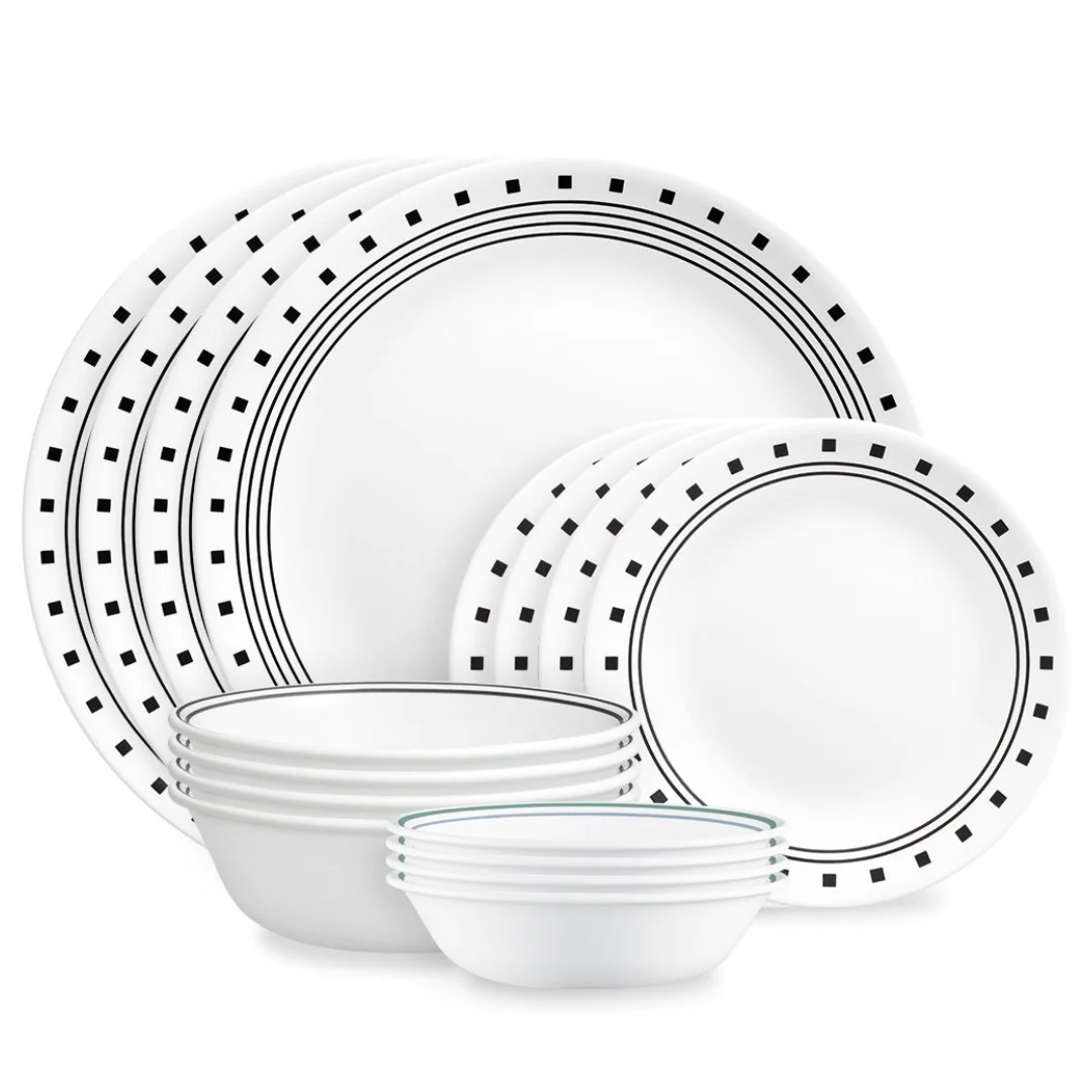 Corelle®  City Block 16 Piece Dinner Set - Image 2