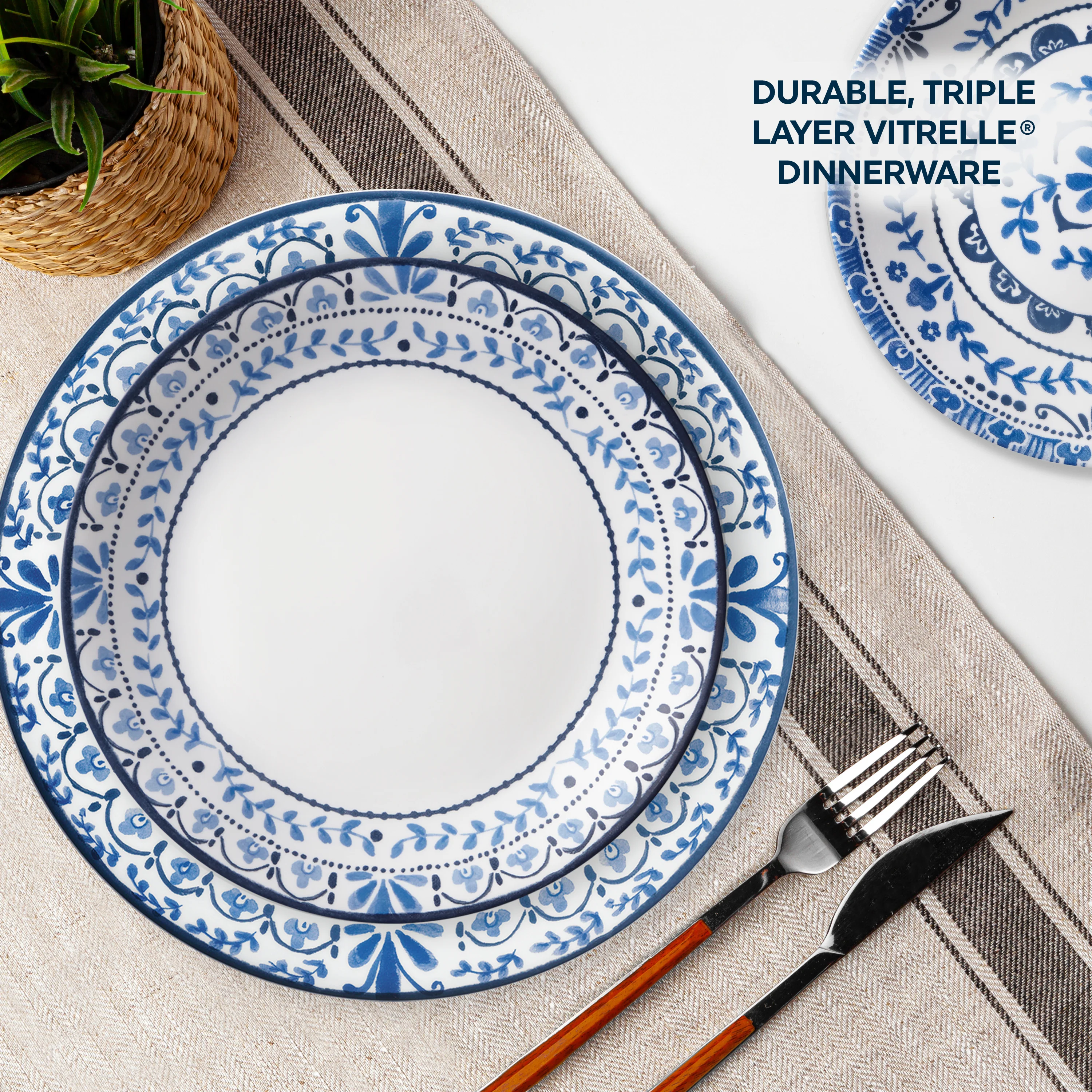 Corelle® Portofino 12 Piece Dinner Set - Image 3