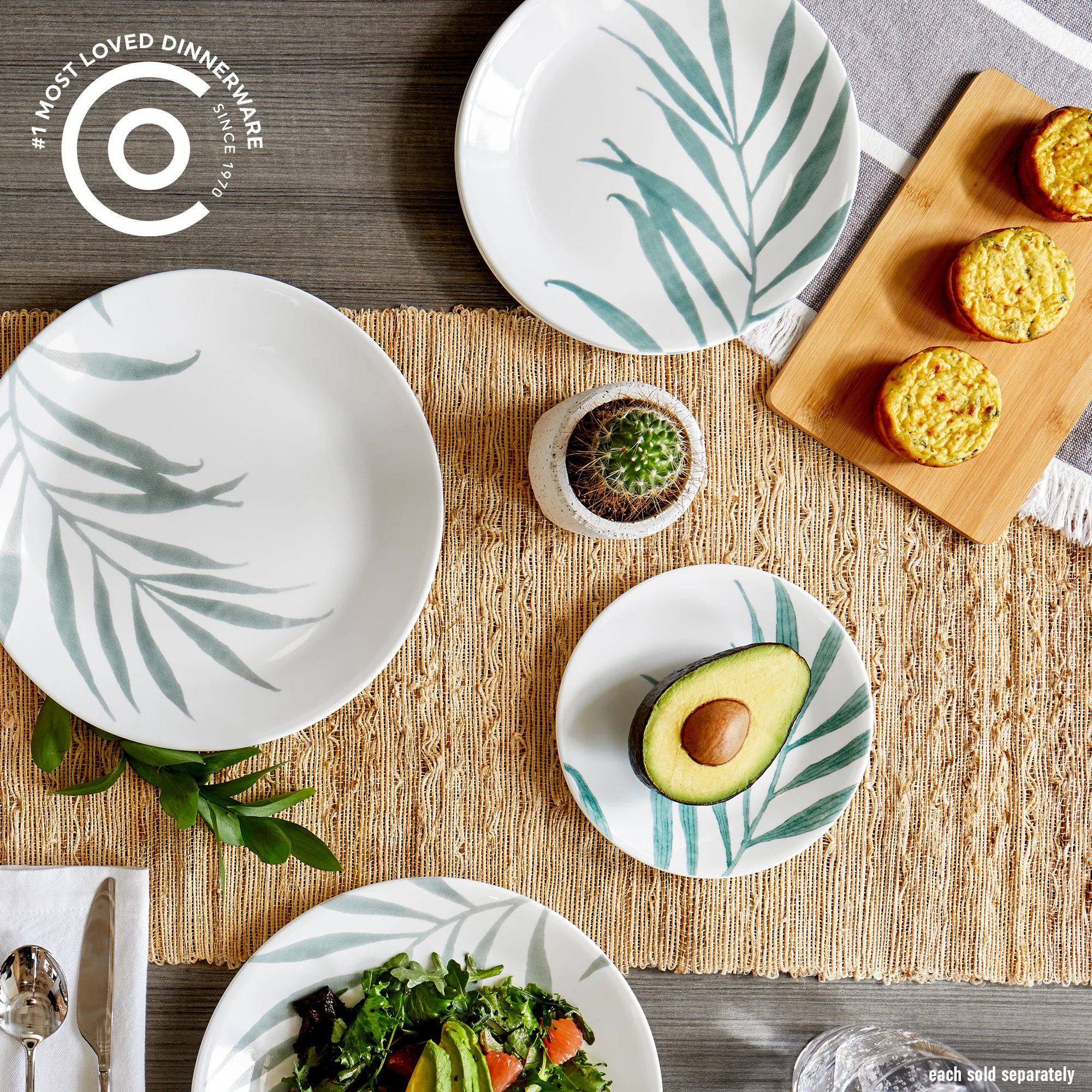 Clearance Corelle® Solar Print Lunch Plate 21.6cm - Image 4