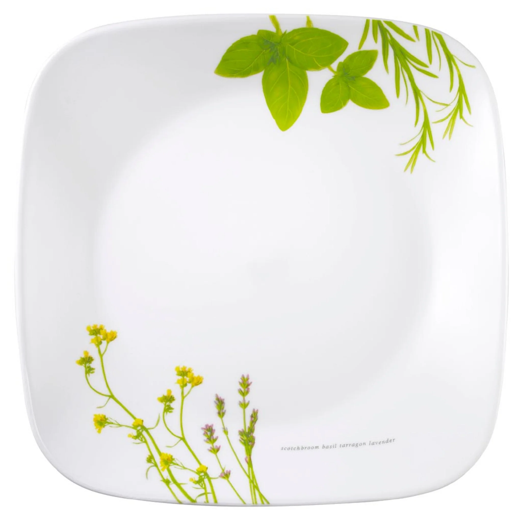 Corelle® Square European Herbs Side Plate 16.5cm