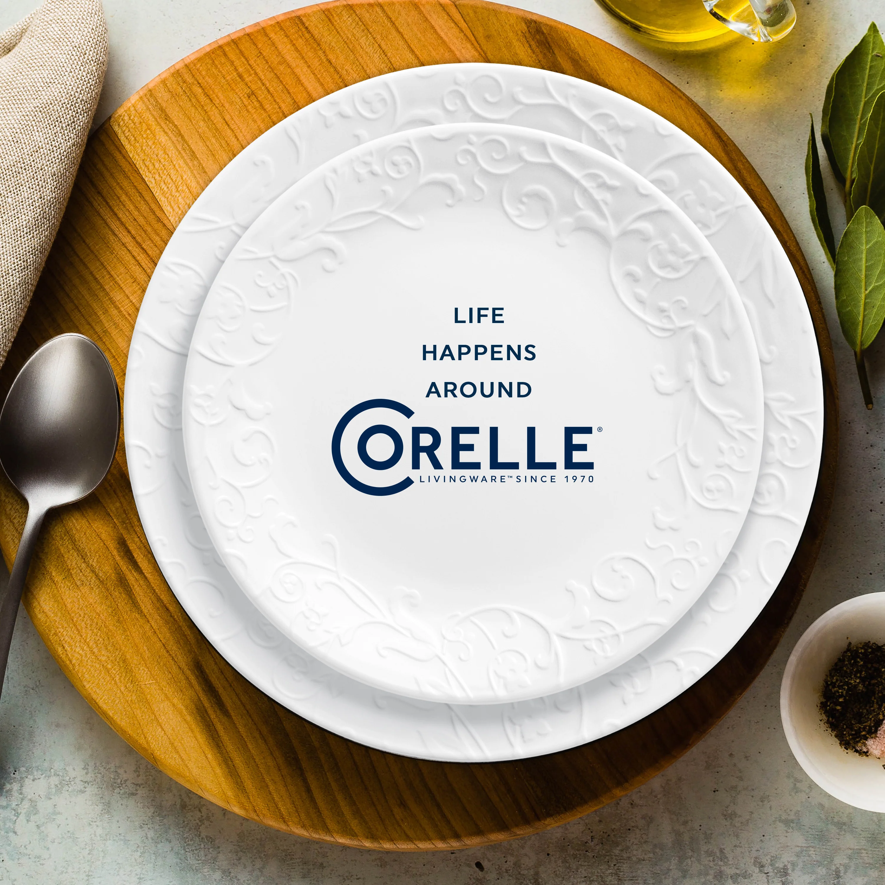 Corelle® Bella Faenza Lunch Plate 21.6cm - Image 4