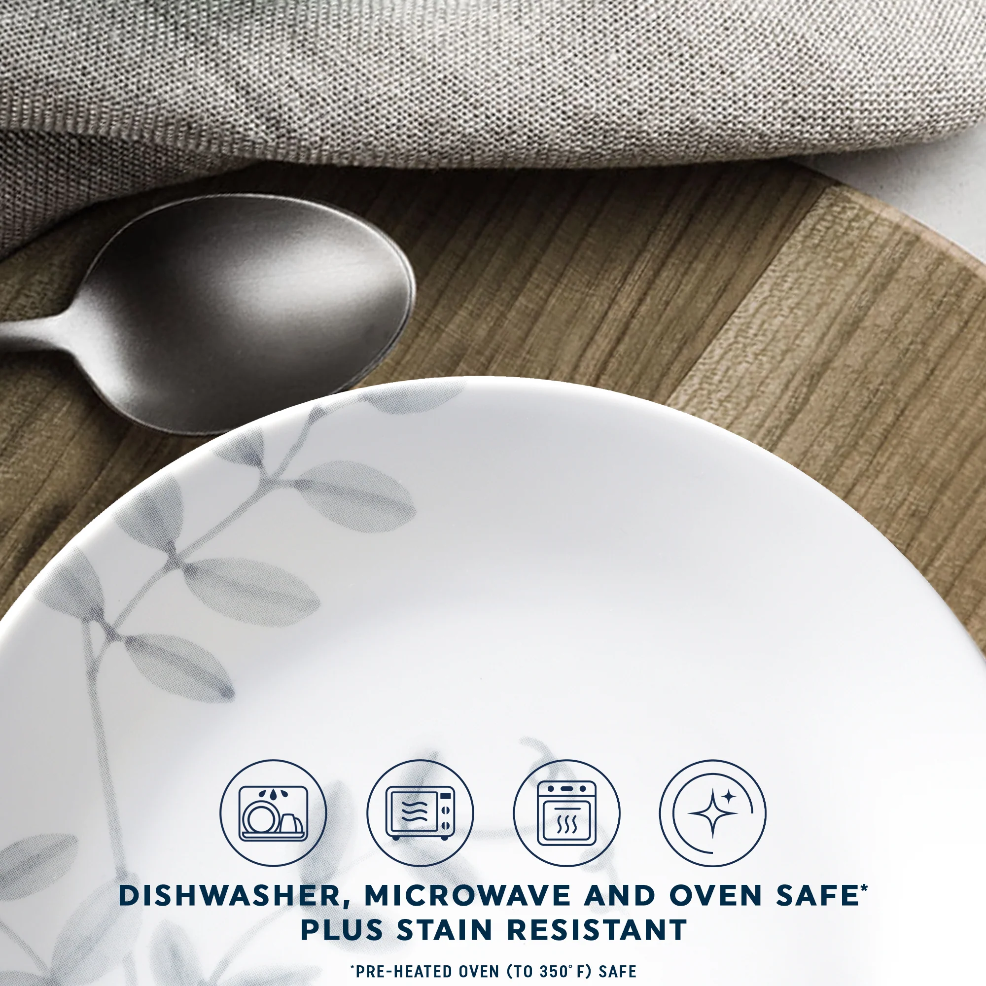 Corelle® Flowing Fern 12 Piece Dinner Set - Image 4