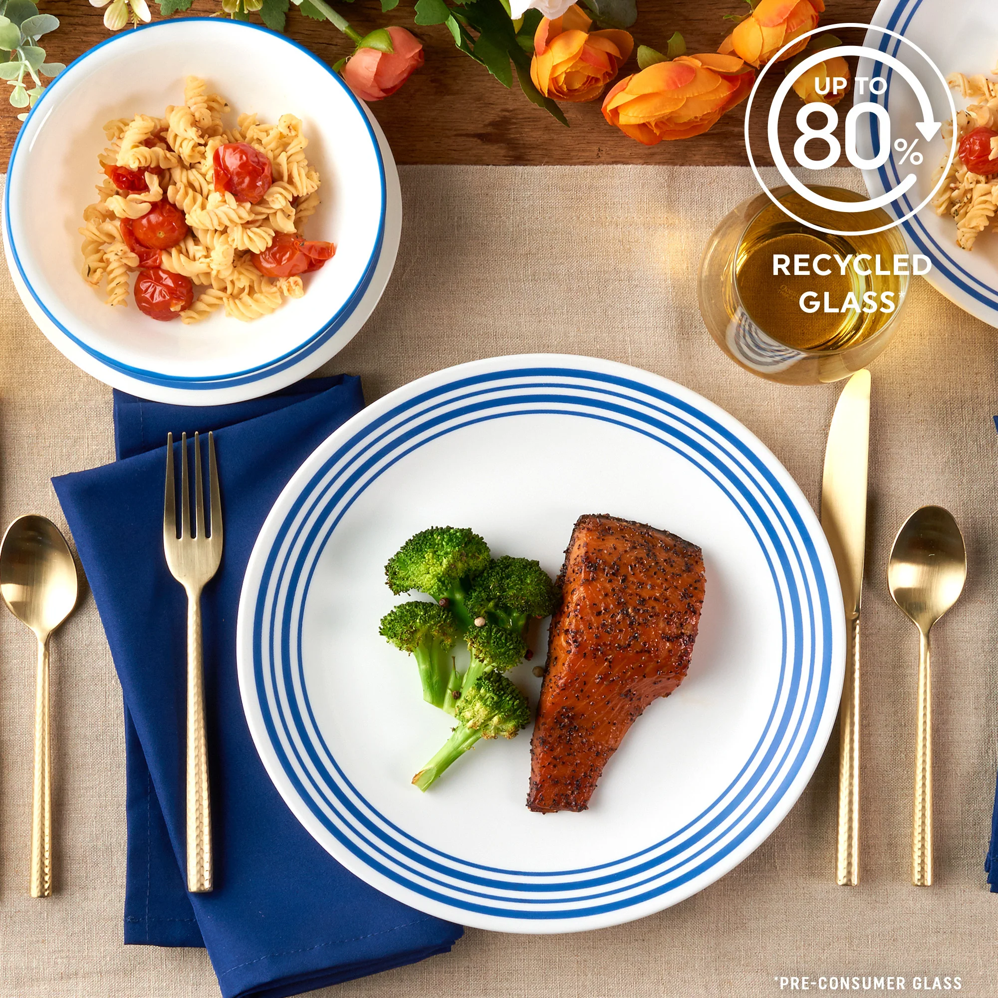 Corelle® Laila 18 Piece Dinner Set-DTCM - Image 2