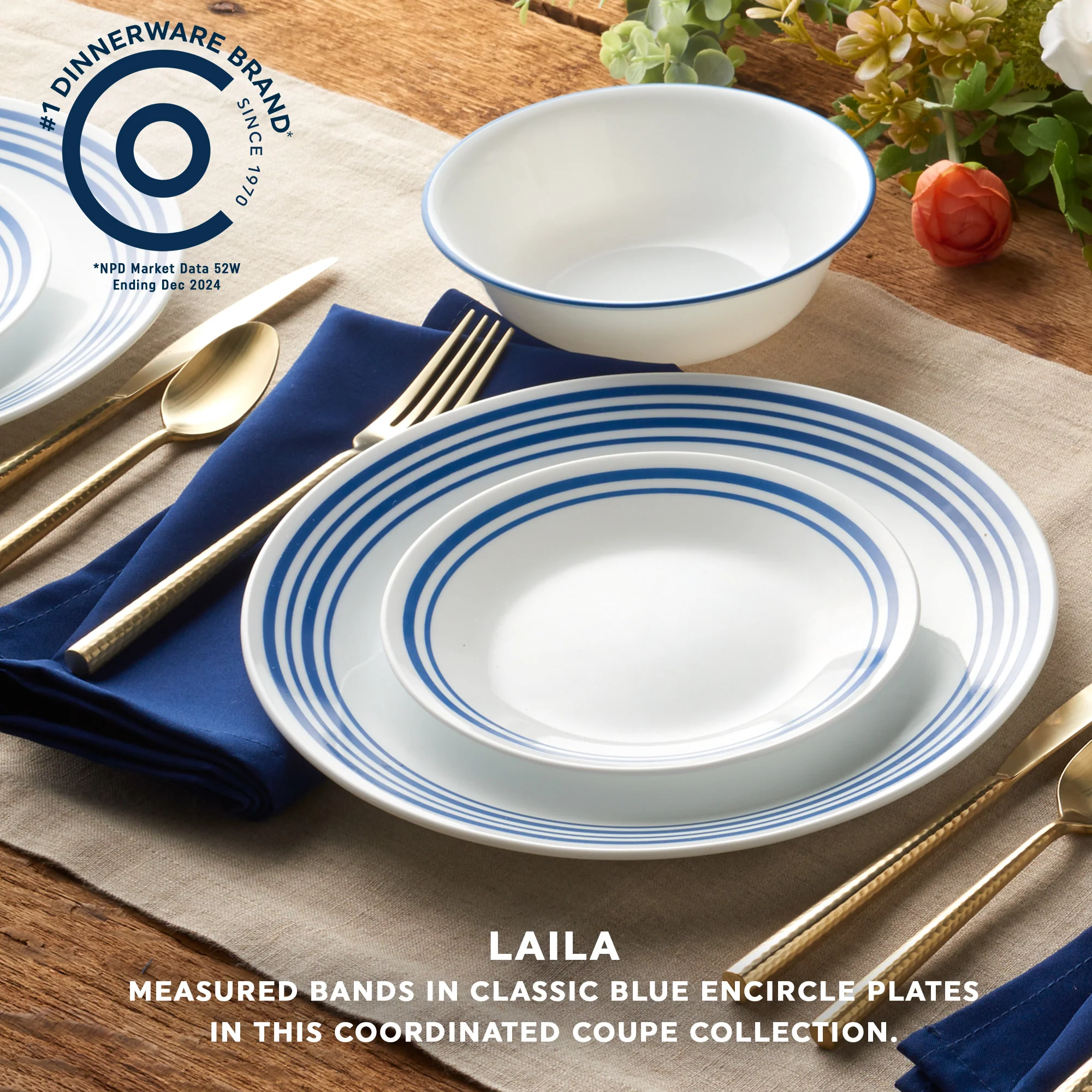 Corelle® Laila 18 Piece Dinner Set-DTCM - Image 6