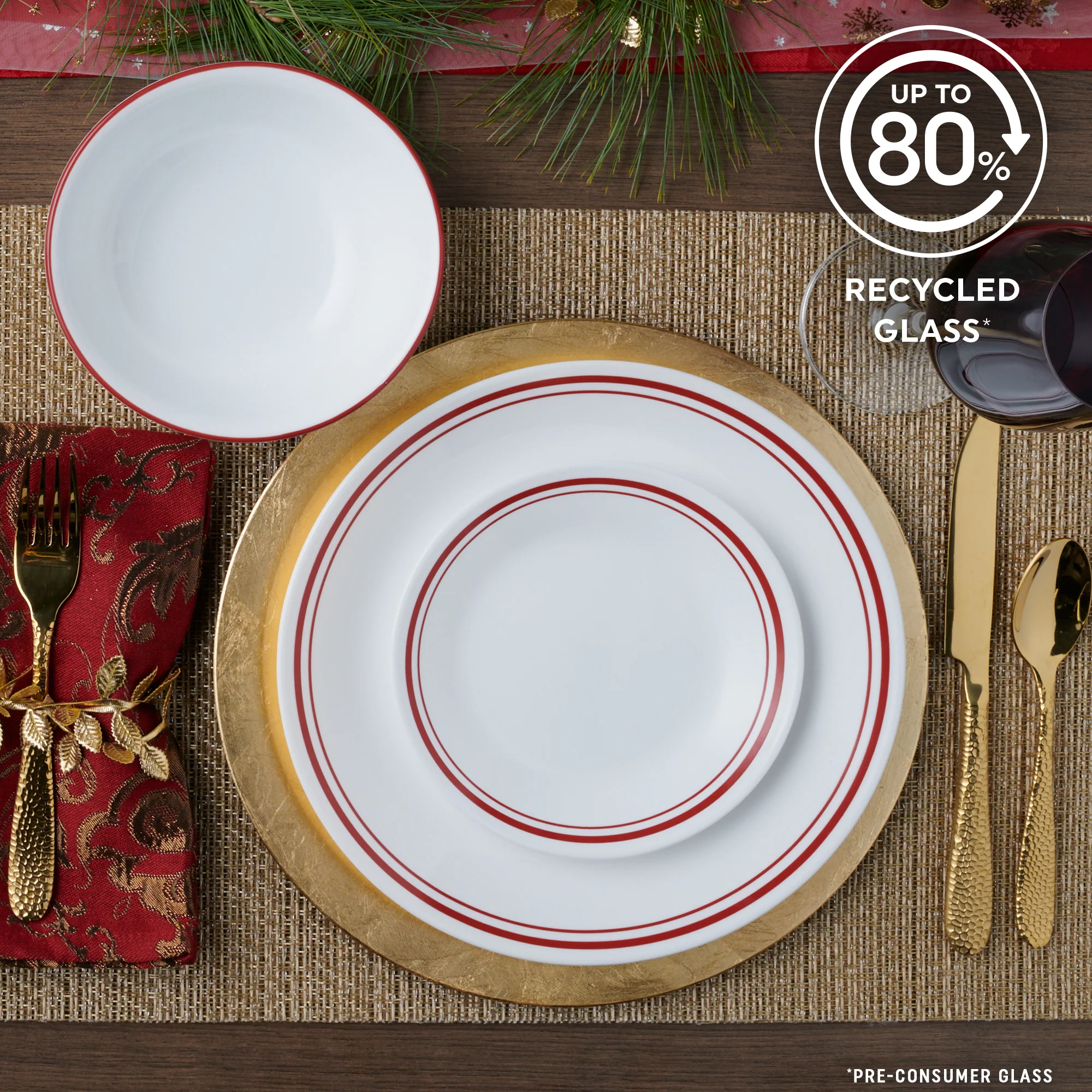 Corelle® Logan 18 Piece Dinner Set-DTCM - Image 3