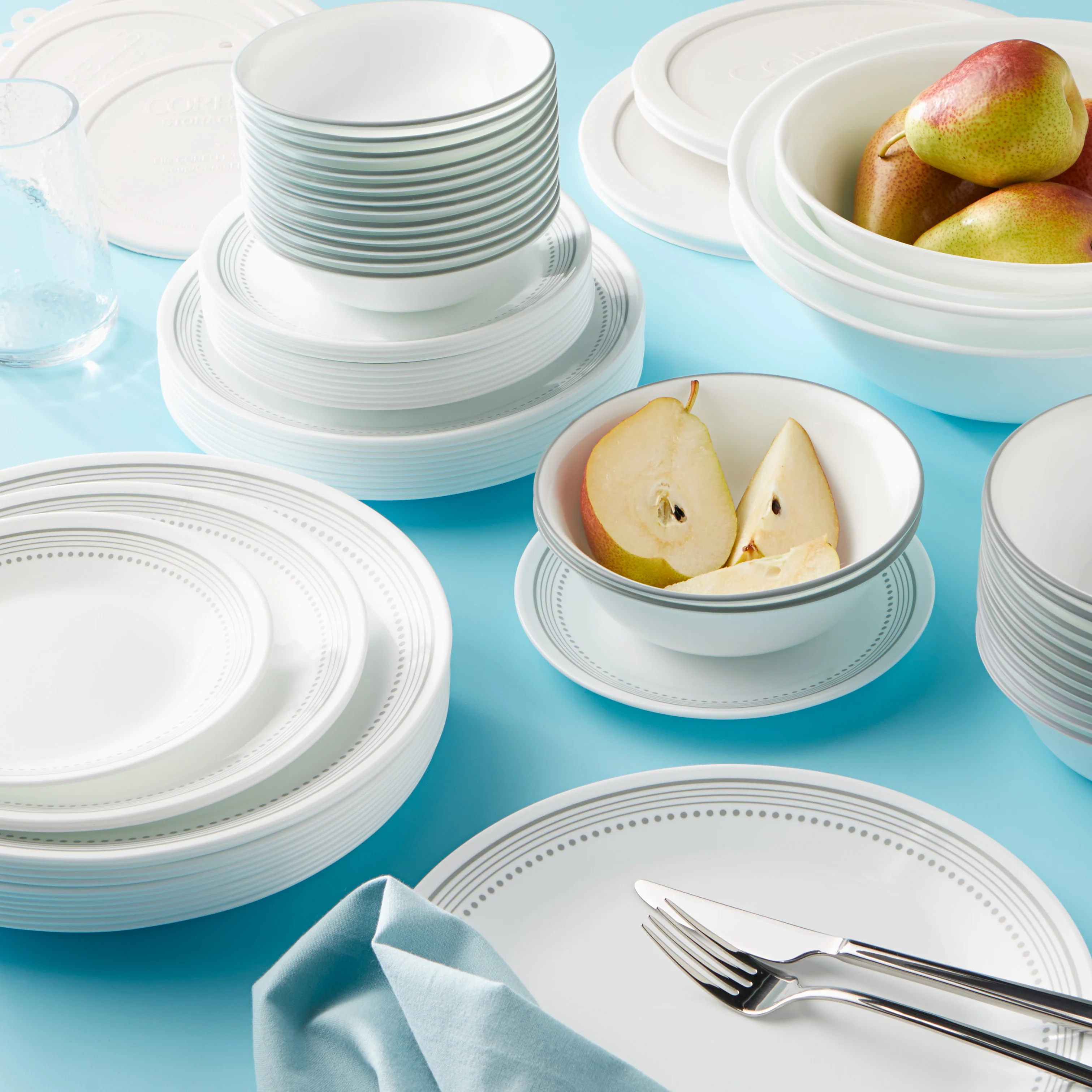 Corelle® Mystic Gray 16 Piece Dinner Set - Image 2
