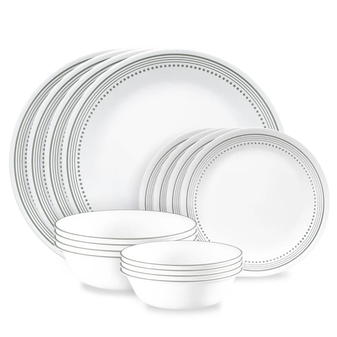 Corelle® Mystic Gray 16 Piece Dinner Set - Image 3