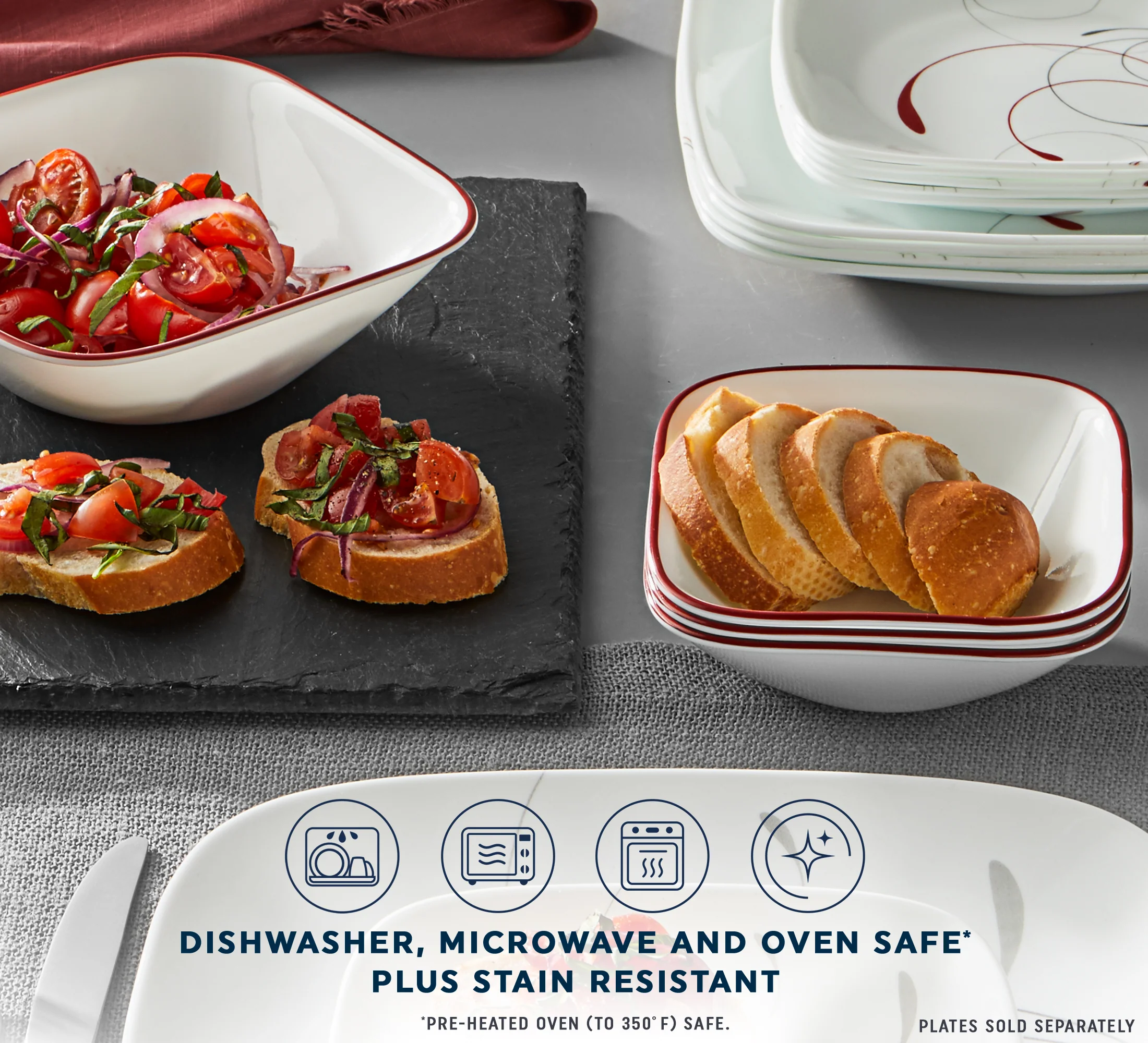 Corelle® SQ RND Splendor Soup Cereal Bowl 650mL-6 Pack-DTCM - Image 2