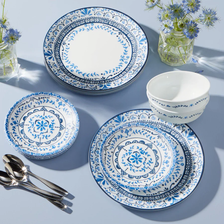 Corelle® Portofino 18 Piece Dinner Set-DTCM - Image 2