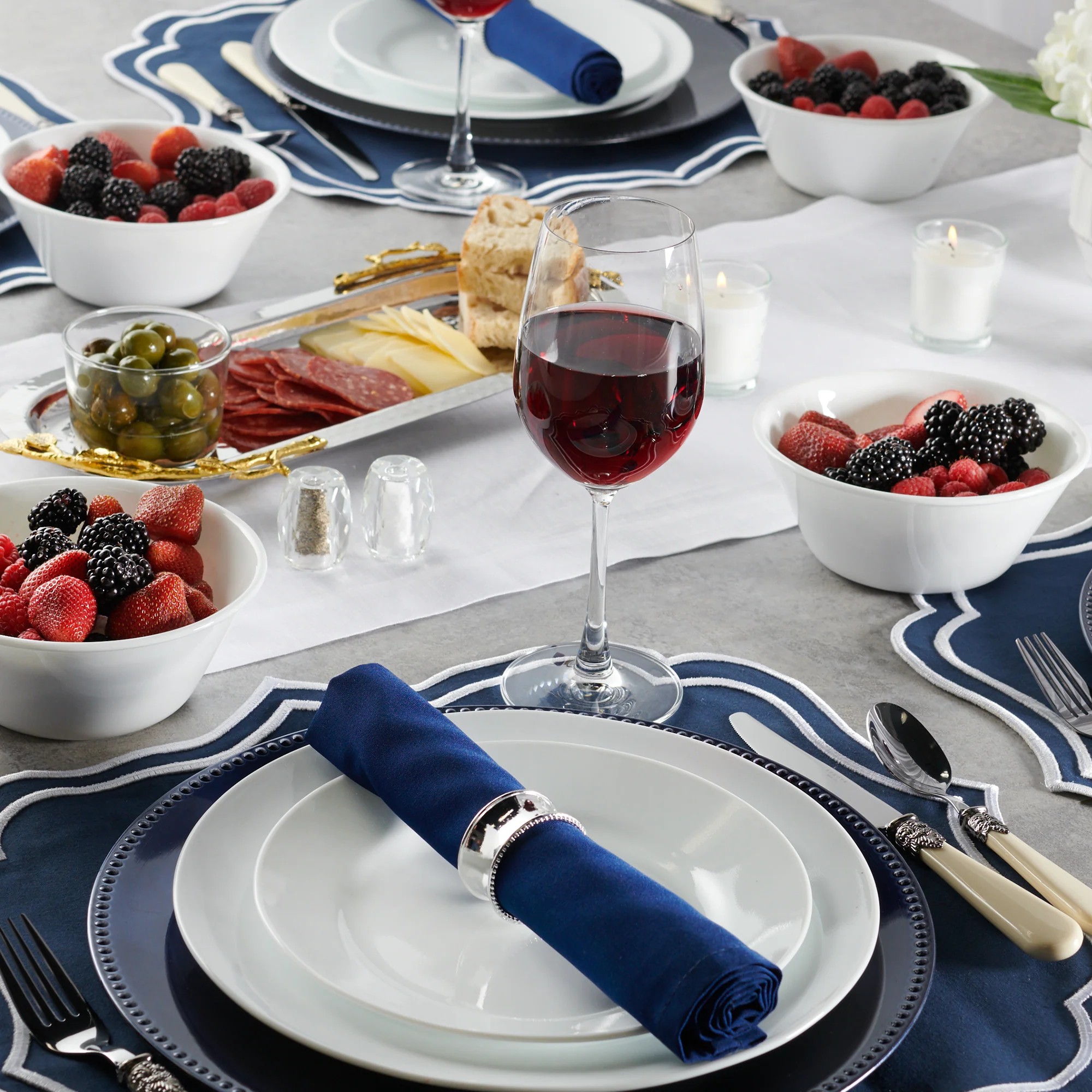 Corelle® Dazzling White Wide Rim 18 Piece Dinner Set - Image 3