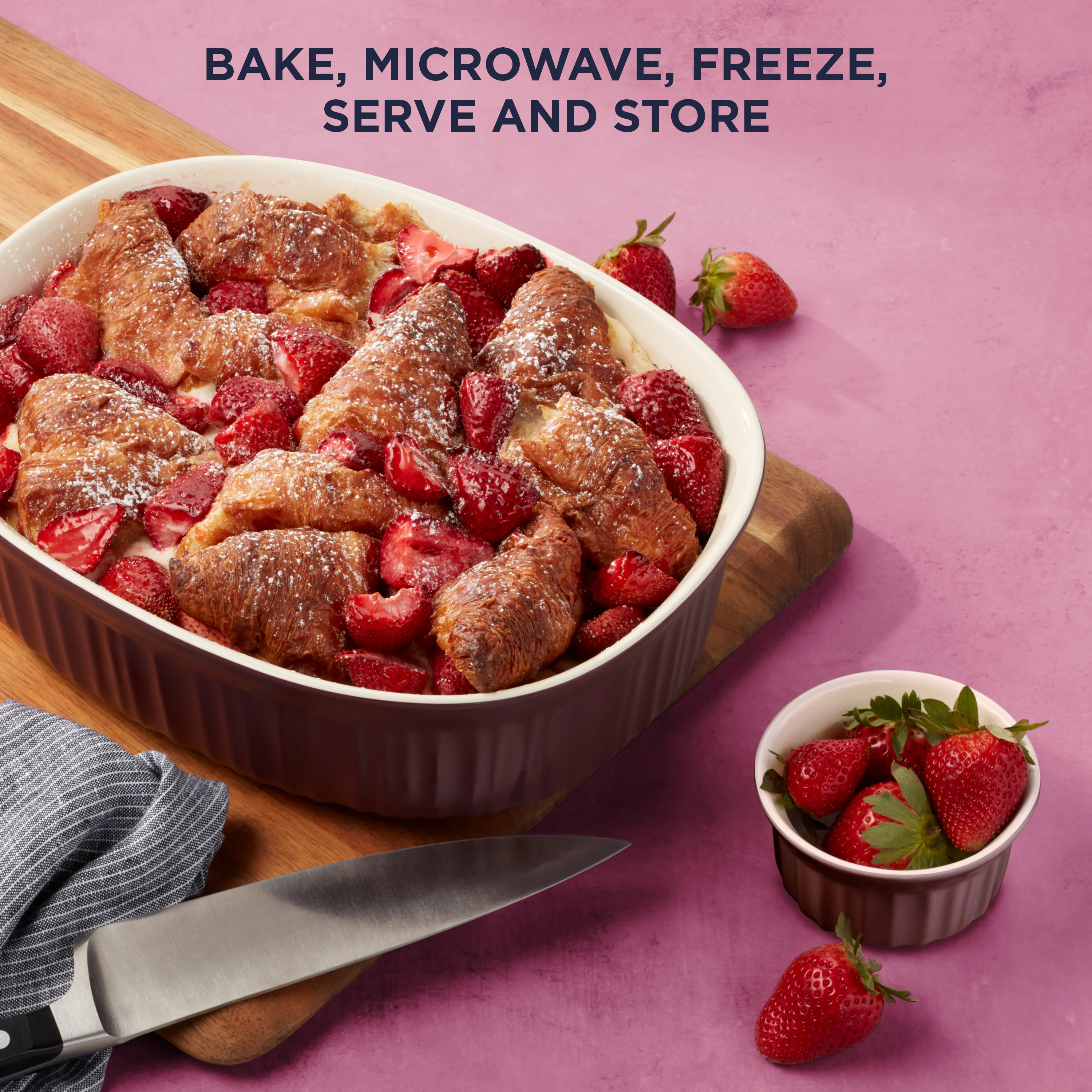 CLEARANCE Corningware® FW Colors 10 Piece Set Cabernet - Image 4