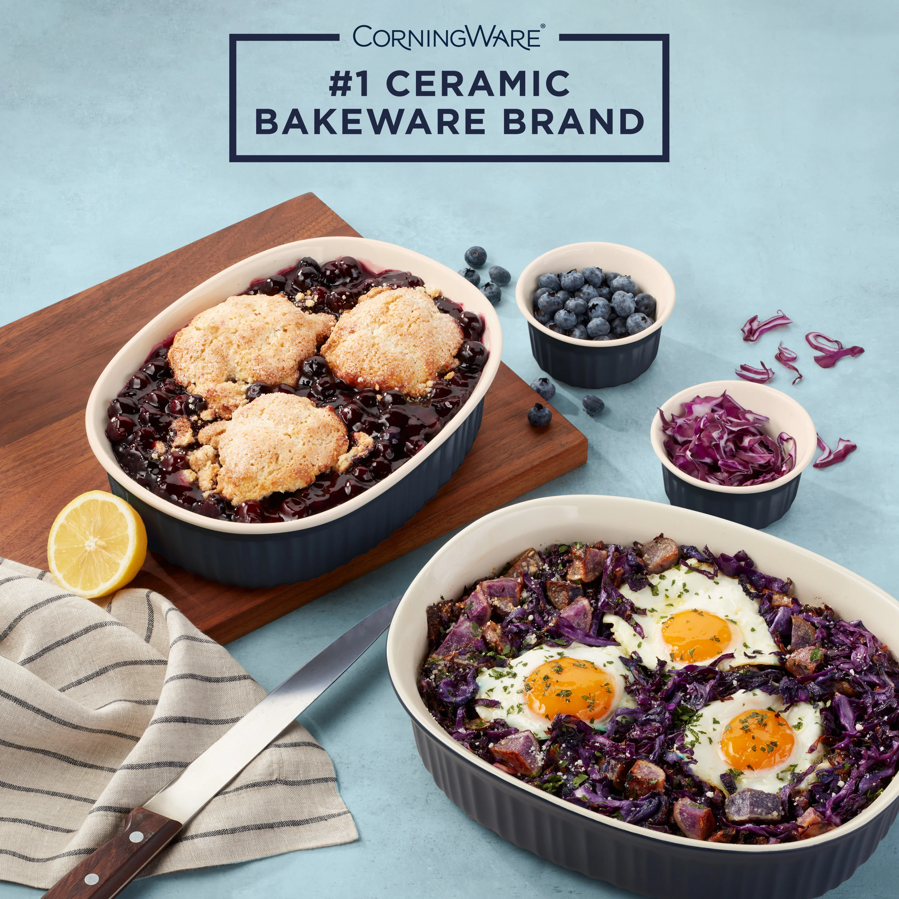 Corningware® FW Colors 10 Piece Set Navy - Image 3