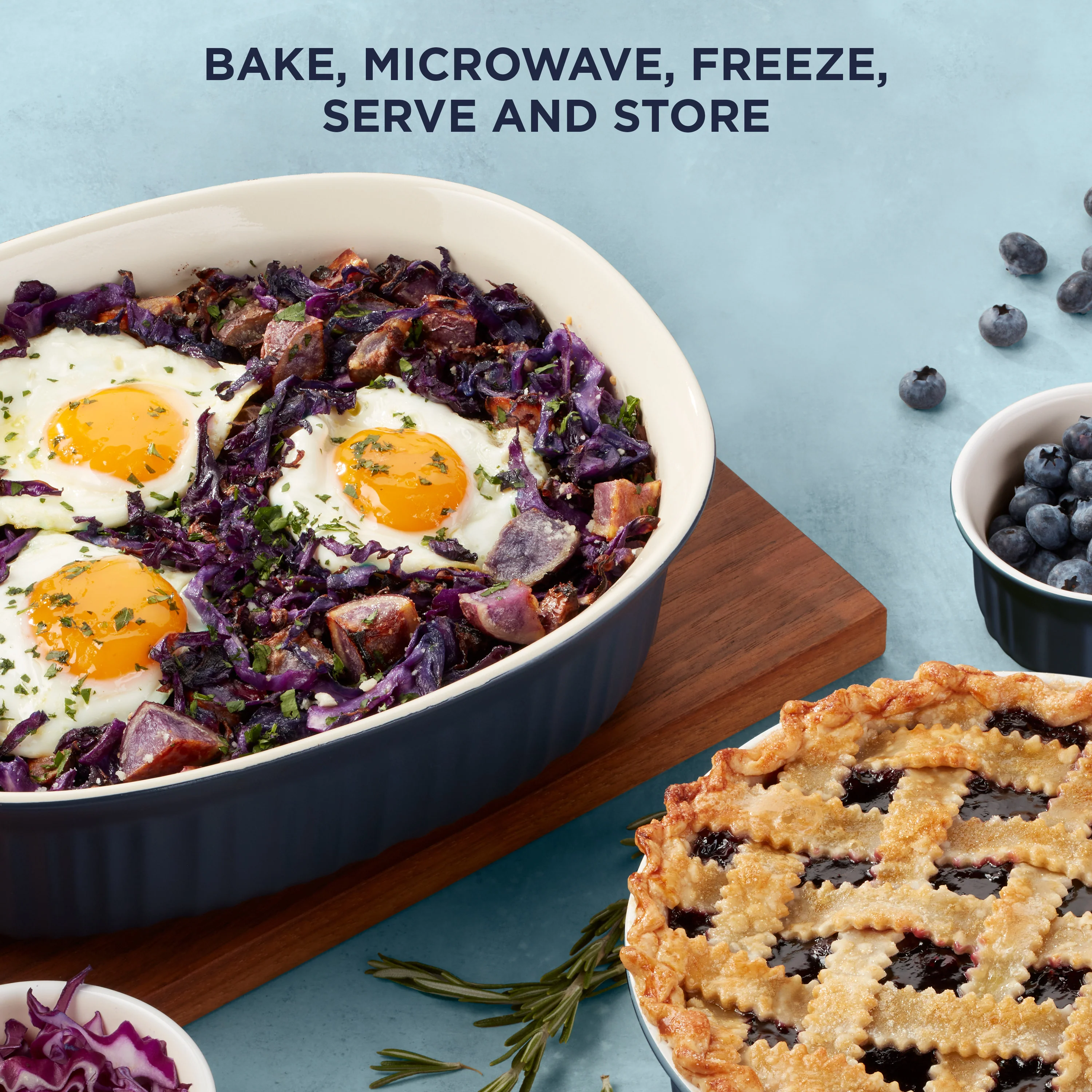Corningware® FW Colors 10 Piece Set Navy - Image 4