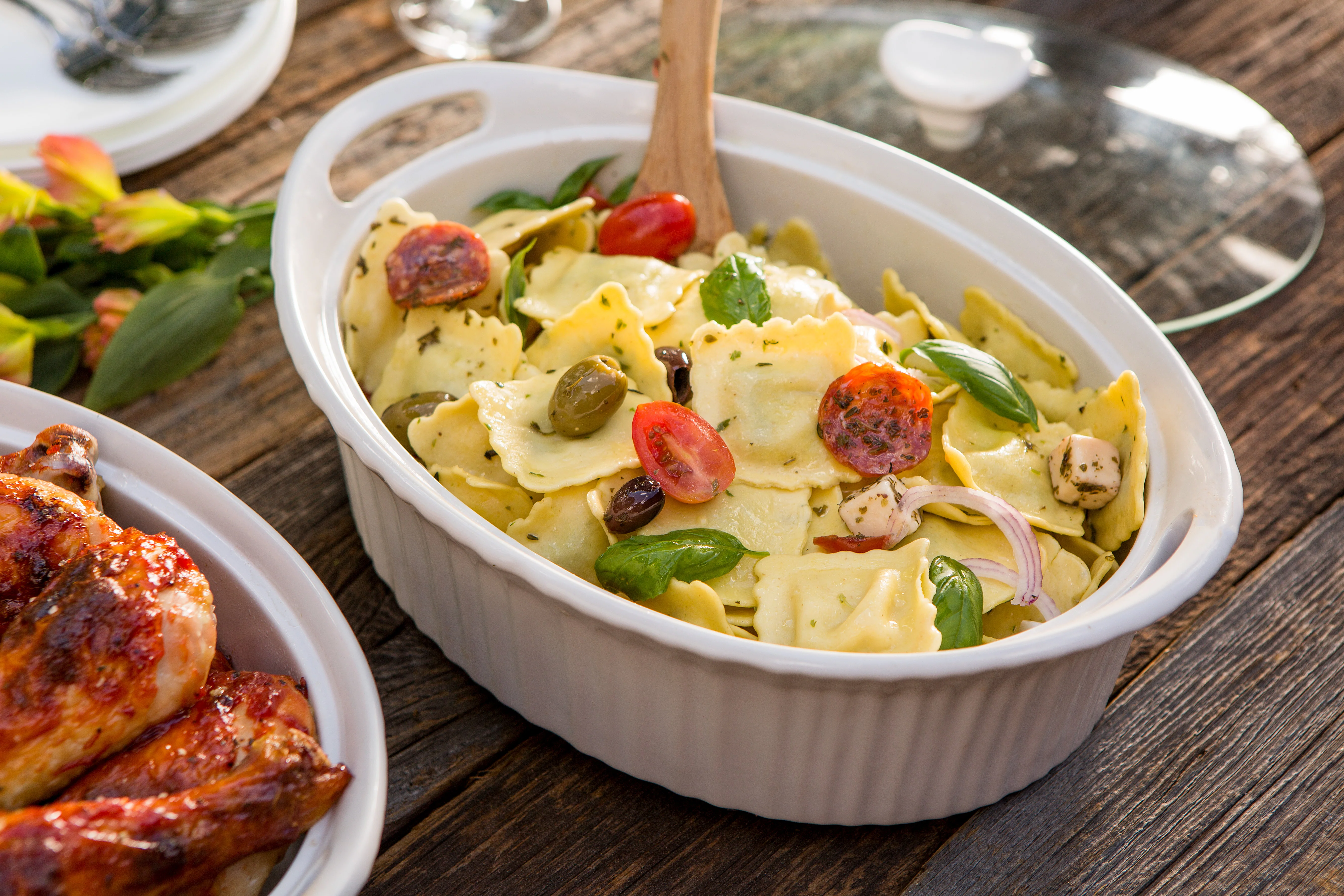 Corningware® French White 2.35L Oval Covered Casserole - Image 2