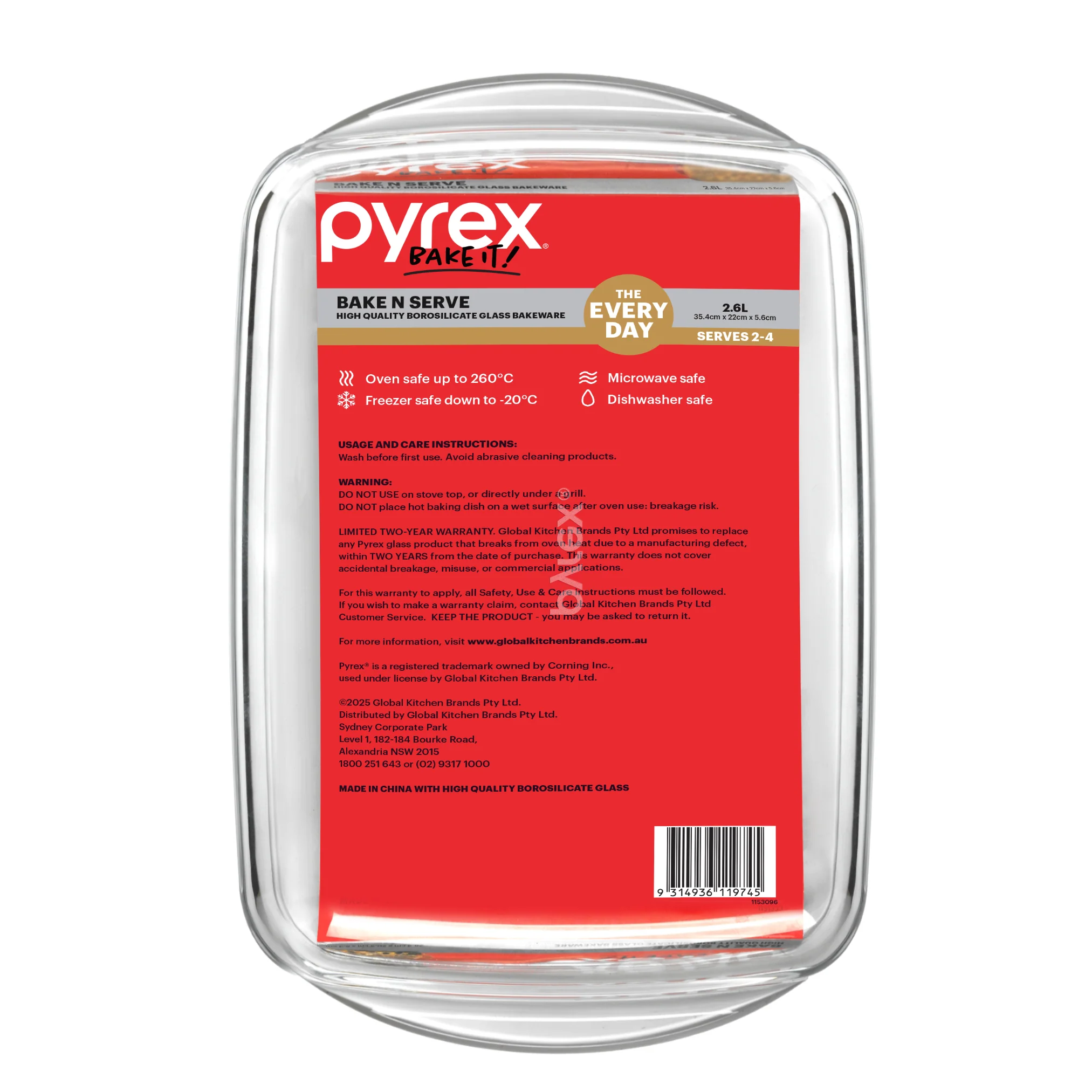 Pyrex® Bake N Serve Rectangle Baker 2.6L - Image 4
