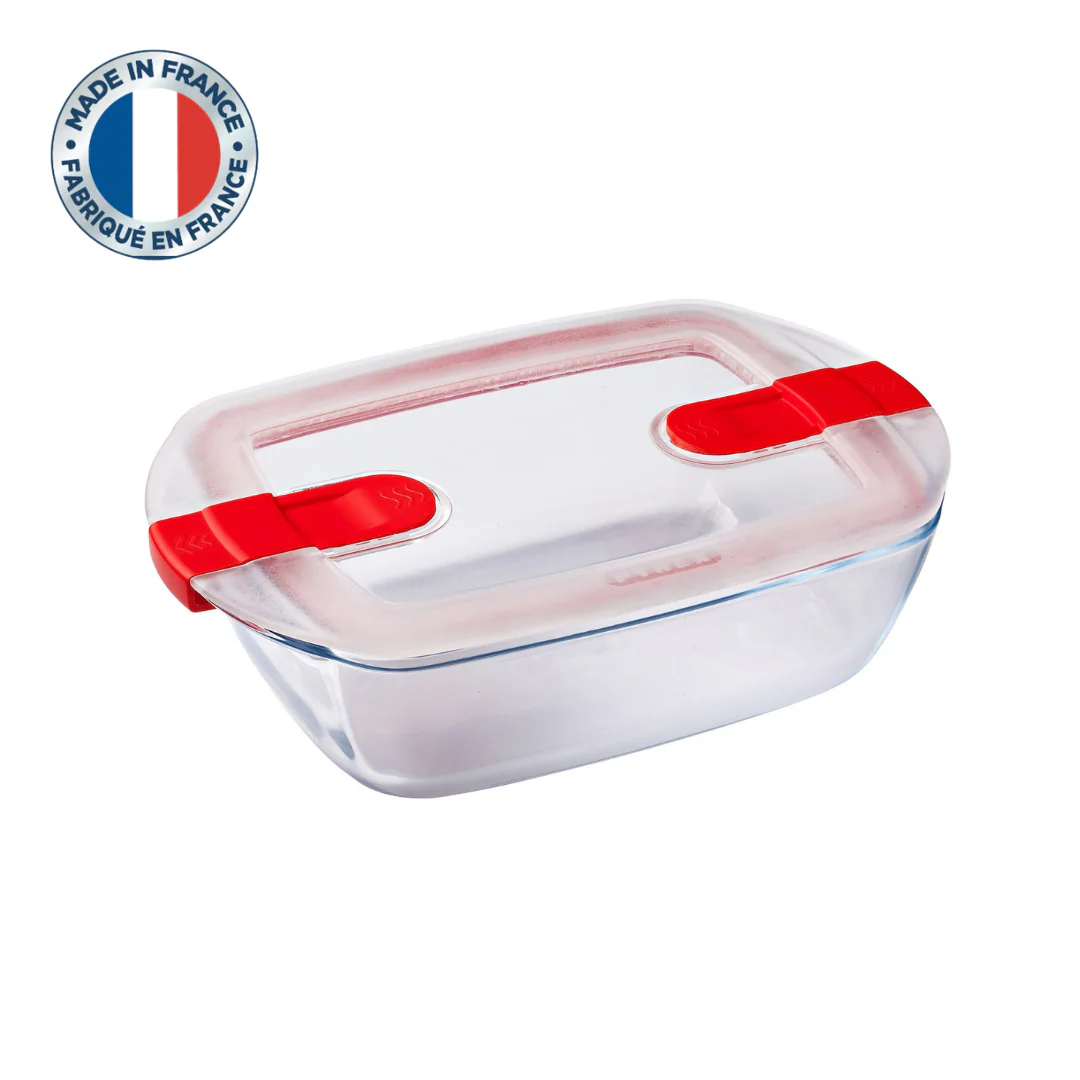 PYREX® Cook & Heat Rectangle Storage w/vented Lid 1.2L