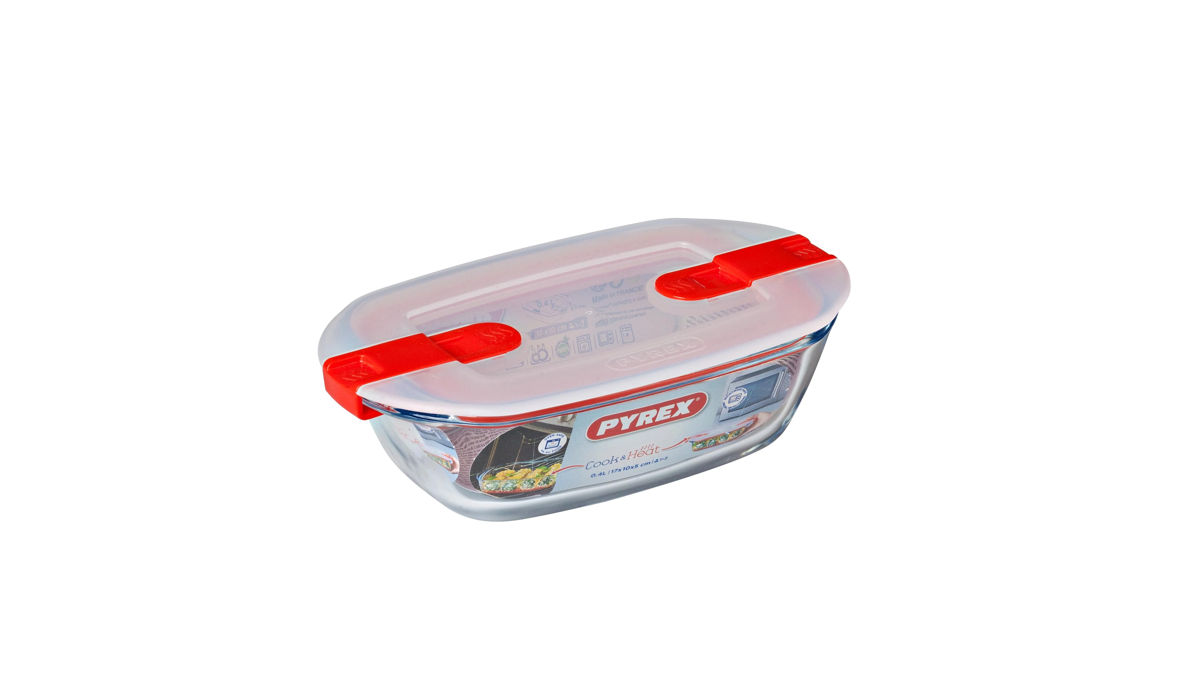 PYREX® Cook & Heat Rectangle Storage 400mL - Image 3