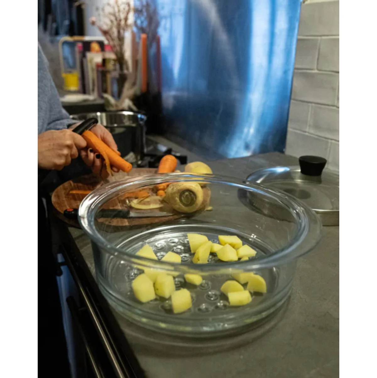 PYREX® Glass Steamer Basket 20cm - Image 2