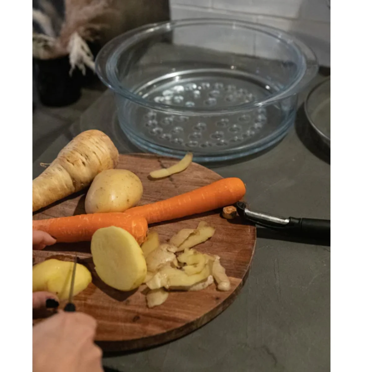PYREX® Glass Steamer Basket 20cm - Image 3