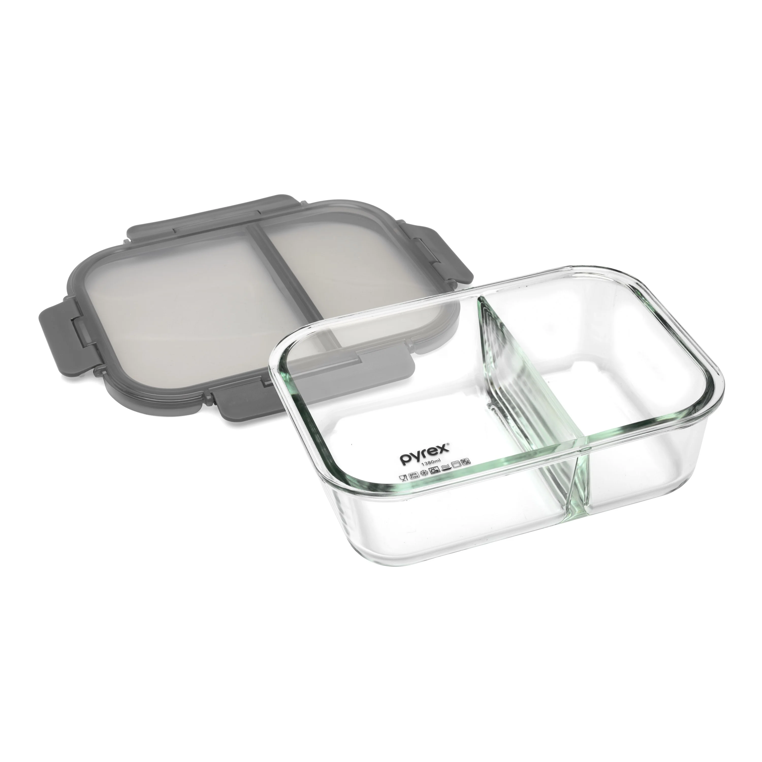 Pyrex® Divided Meal Prep Storage 1380mL - Image 6